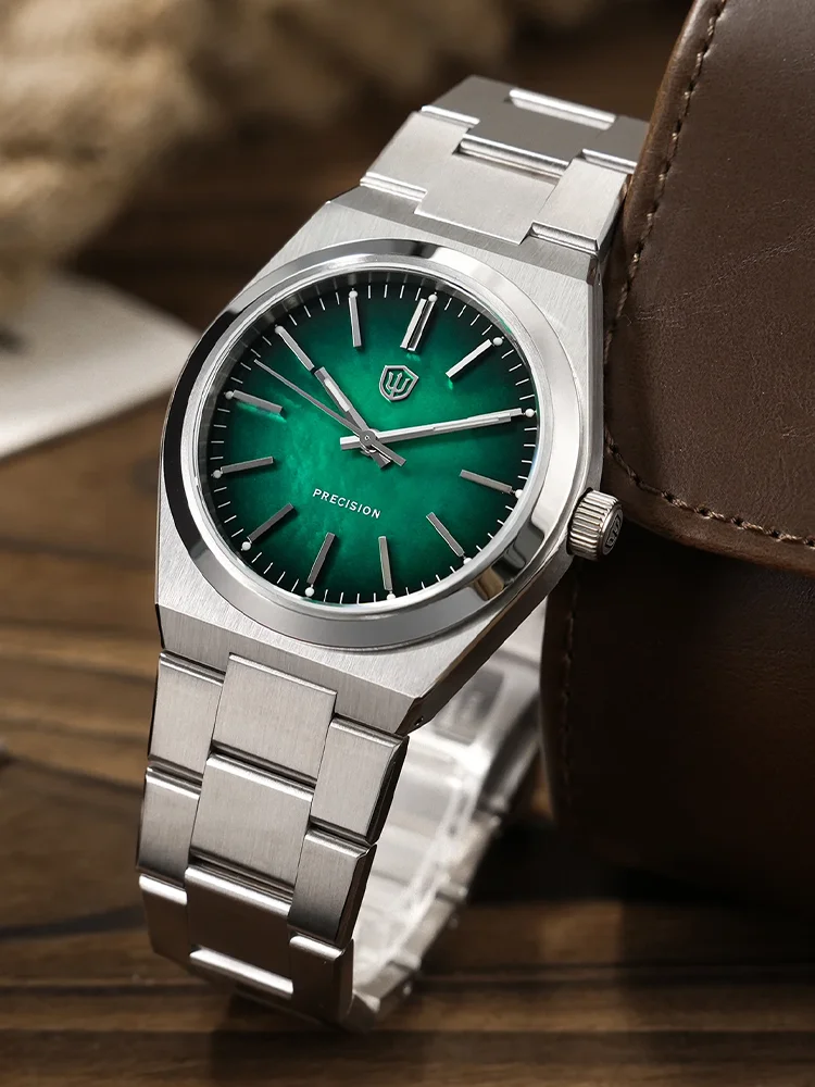 Watchdives WD0012 Perlen-Mopswatch-Zifferblatt Quarzuhren VH31 Sweep-Uhrwerk AR-Saphir Leuchtend BGW9 10Bar Wasserdicht Neue 37mm Uhr