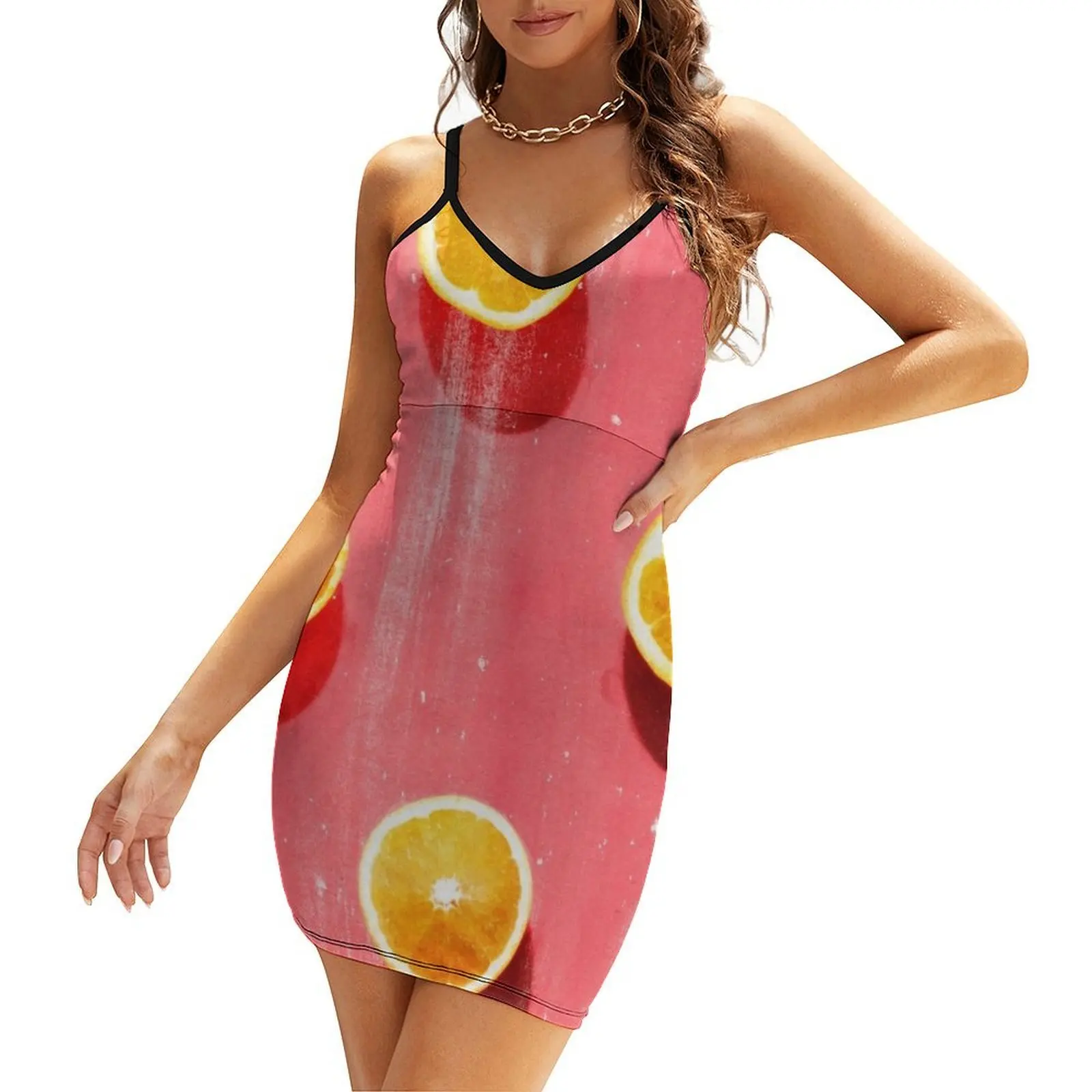 

fruit 5 Sling Dress dress summer 2025 women dress women summer elegant party for women 2025 dresses for official occasions