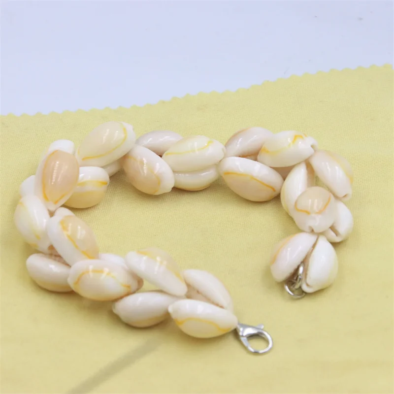 Gioielli esagerati Bohemia Natural Sea Snail Shape Shell Bead Making bracciale Design per Charm accessori regalo per feste da donna fai da te