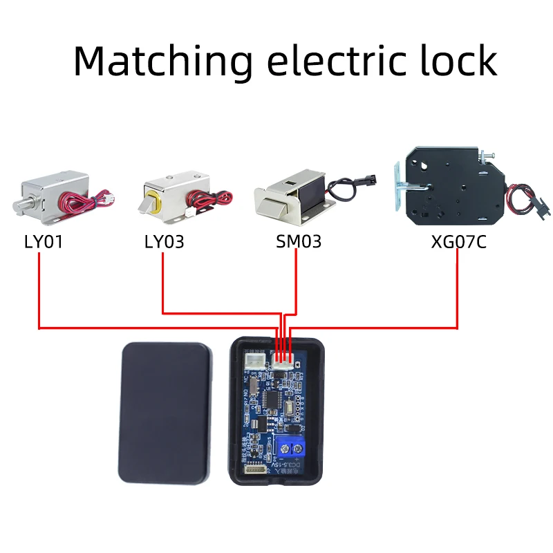 DC3.5V-15V Electromagnetic lock V1 control module waterproof fingerprint head verification, identification and unlocking