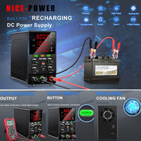 NICE-POWER Battery Charging Bench Lab DC Power Supply Unit 30V 10A 24V 12V Adjustable Voltage Stabilized Laboratory Power Banks
