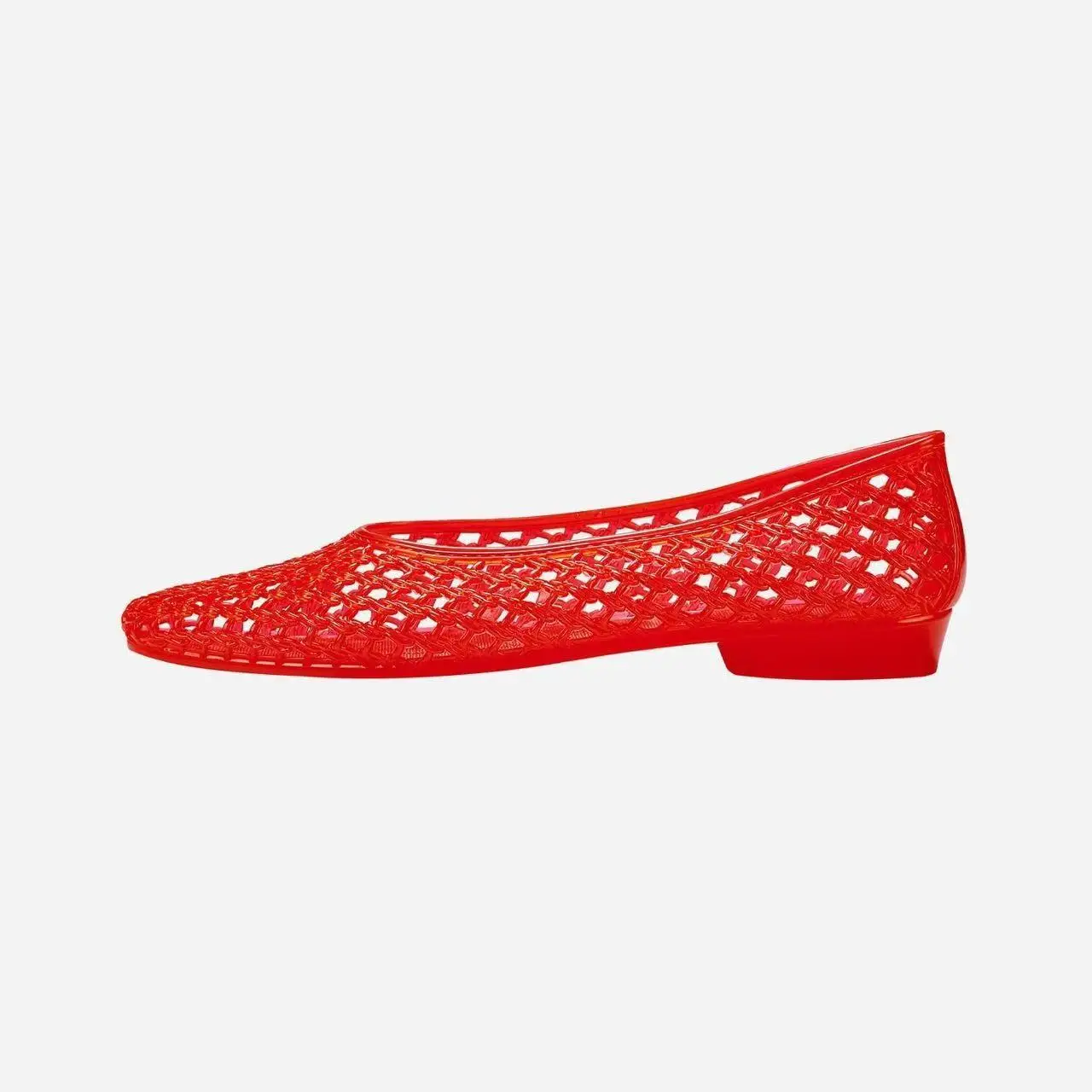 Neue V-Ausschnitt Kristall-Jelly-Schuhe, Modisch, Vielseitig, Bequem, Flache Einzelschuhe, Freizeitsandalen für Damen – Detail 10