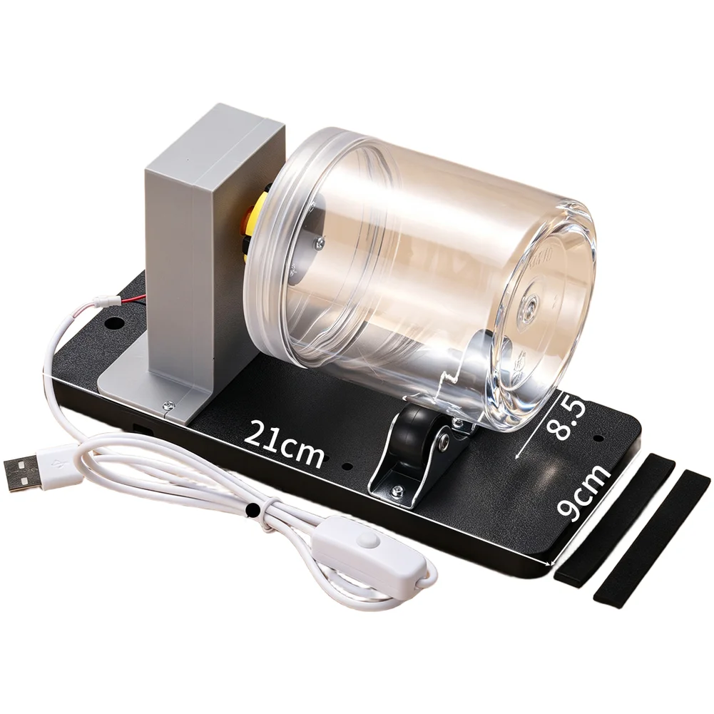 For Gemstone Finishing USB Polishing Machine Bead Polishing Device Polishing Machine Anti-slip Base Pads Stable Metal Frame
