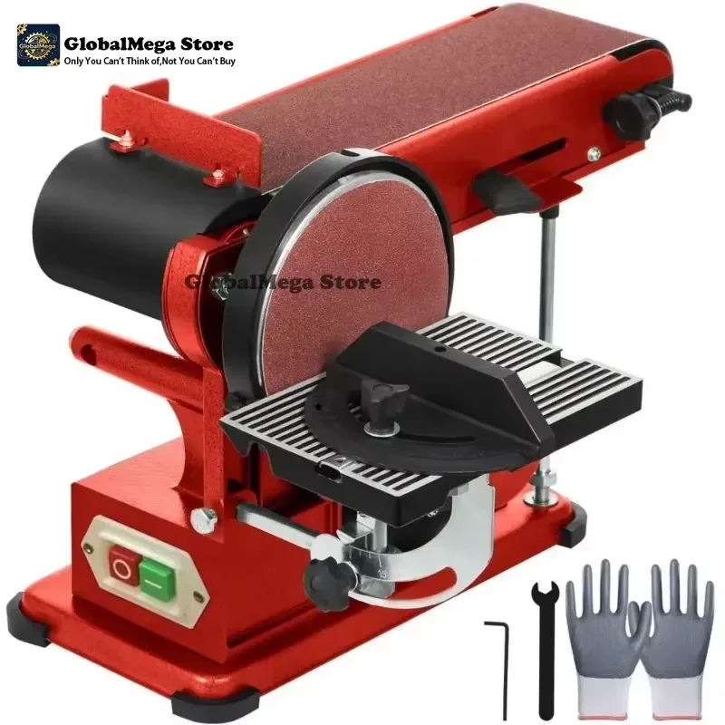 2026 Latest Automatic Multifunctional Tabletop Disc Belt Sander Compact Woodworking Polisher Grinder for Sanding Sharpening