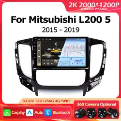 Android 16 Wireless CarPlay For Mitsubishi L200 5 2015-2019 Car Radio Multimedia Touch Screen Navigation GPS Auto Wifi DSP BT