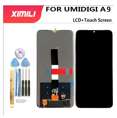 6.53"Original UMIDIGI A9 LCD Display+Touch Screen Digitizer 100% Tested LCD Screen Glass Panel For umidigi A9 Phone Replacement