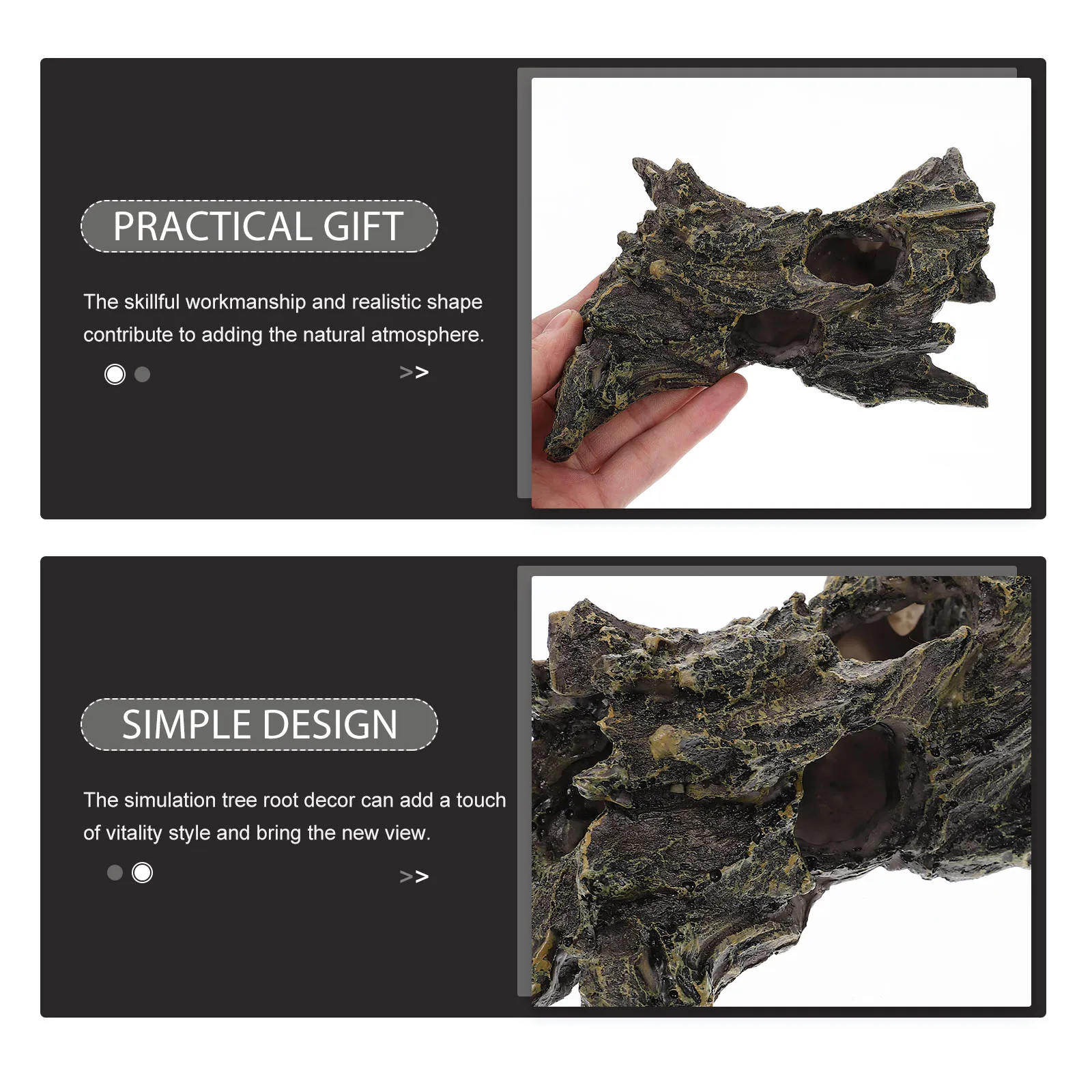 

Simulated Sinking Tree Adornment High Grade Resin Fish Tank Decoration Realistic Tree Root Craft Underwater Aquarium Landscape