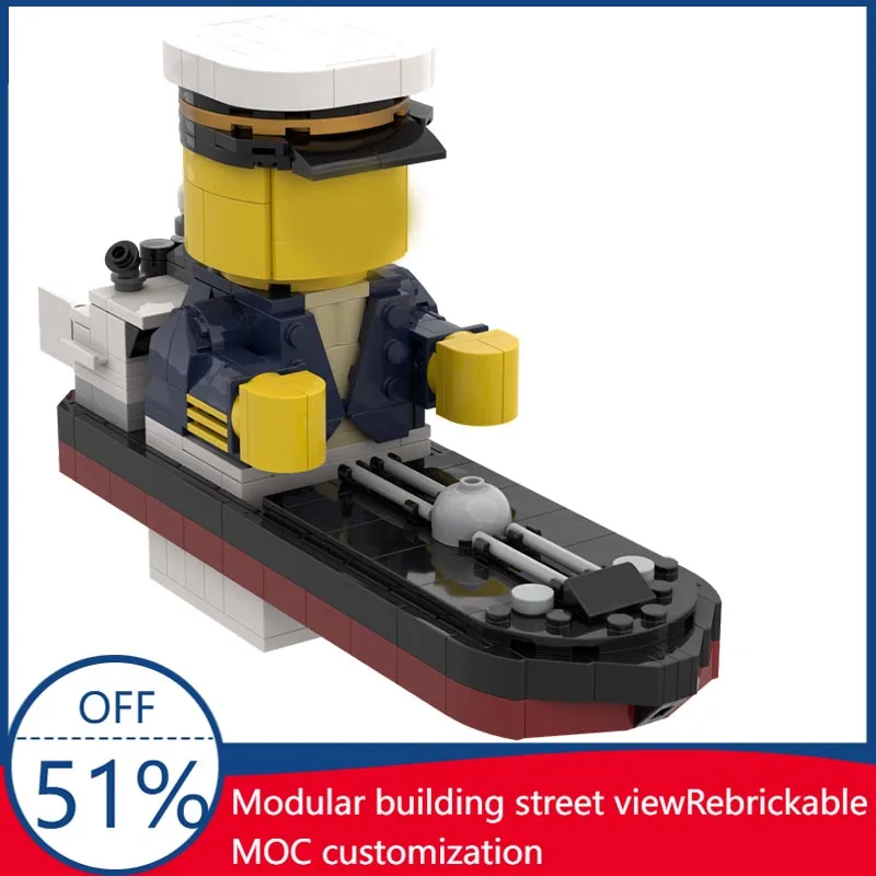 

403pcs Captain Baby Model Creative Custom Building Blocks Diy Assembly Educational Toy Birthday Gift For Boys And Girls Display