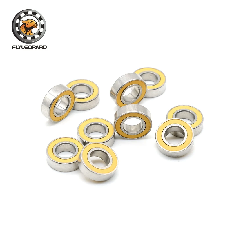 Imagem -06 - Rolamentos de Esferas Cerâmicos Híbridos em Miniatura Aço Inoxidável S6882rs cb Abec7 Abec-7 8x16x5 mm 10 Peças