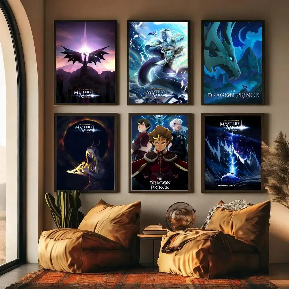 The Dragon Prince Poster Self-adhesive Art Waterproof Paper Sticker Coffee House Wall Decor