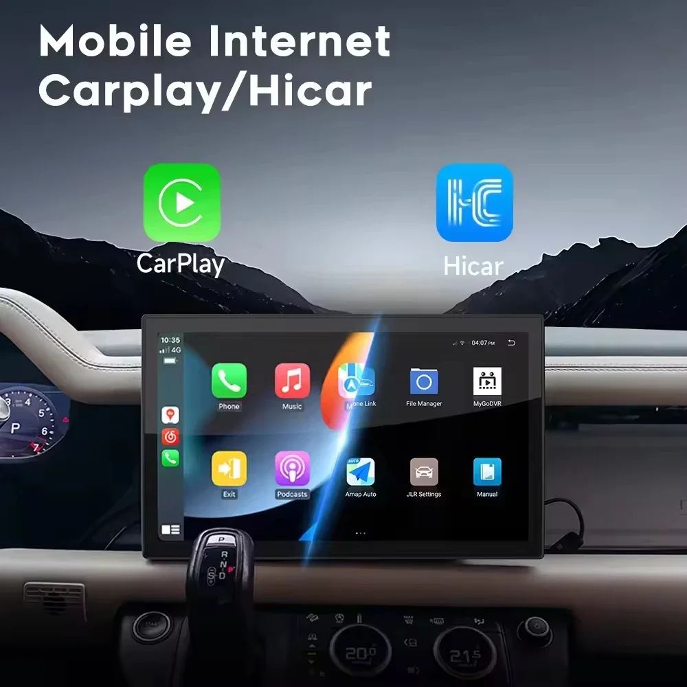 DIBOEV Car Stereo 13.3 Inch Multimedia Audio Car Player Touch Screen Single Din Car Player Automotive Android Auto