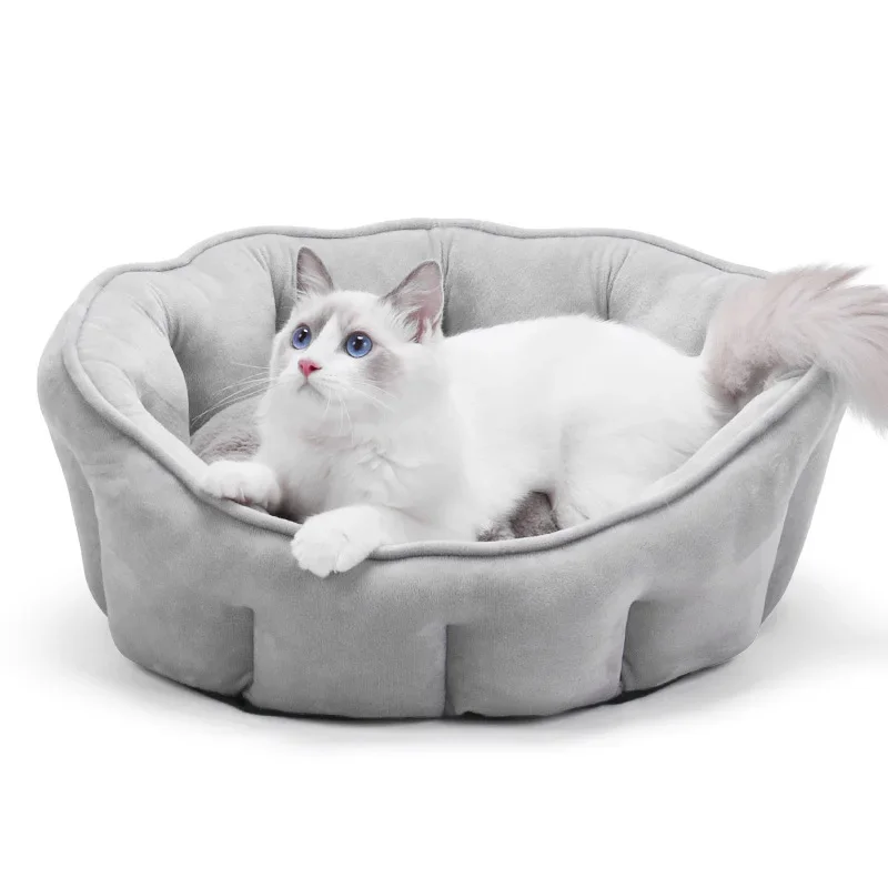 

Warm Up in Winter Plush Thickening Dog Cat Bed Soft Comfortable Fluffy Breathable Anti Slip and Moisture-proof Cat Accessories