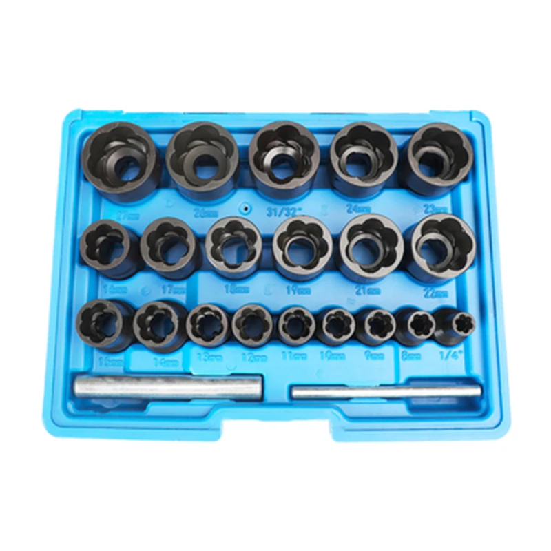 22Pc Anti-Theft Screws Removal Installer Tool  Wheel Lock Lug Nut Remover