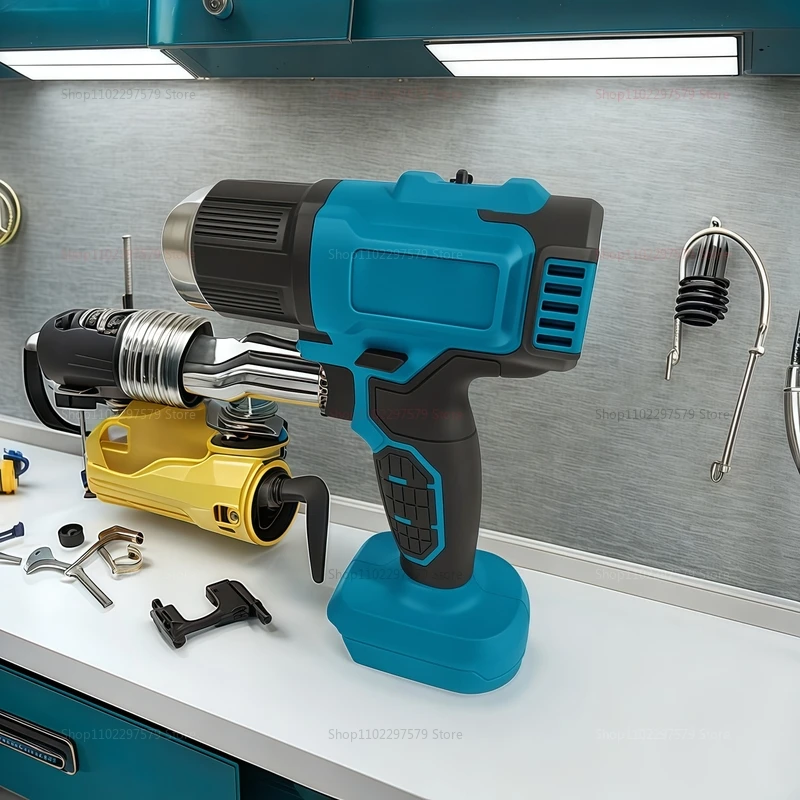 

Аккумуляторный термофен 21В с насадками, перезаряжаемый, для ремонта и рукоделия, клеевой пистолет для аккумуляторов Makita, идеально подходит для дома