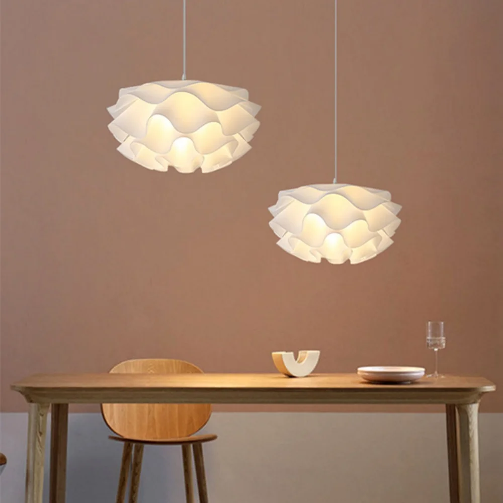 Creative Flower Pendant Light Modern Pinecone Shape Chandelier Living Bedroom Restaurant Adjustable Height Decor Ambient Light