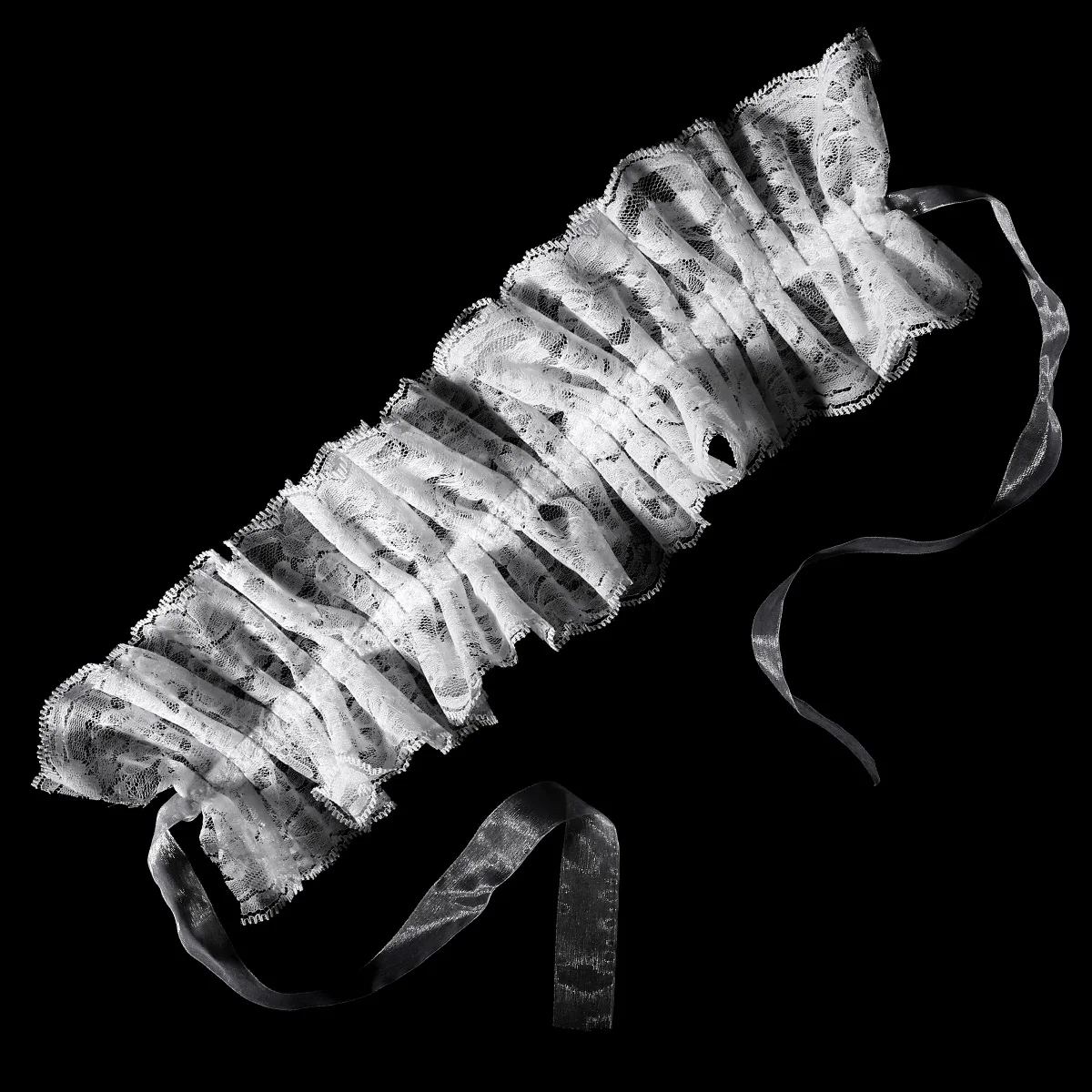 Miallo أنيقة Puffball المعاوضة وهمية طوق الرقبة راف انفصال تول كشكش طوق للنساء تأثيري حلي الملحقات #4