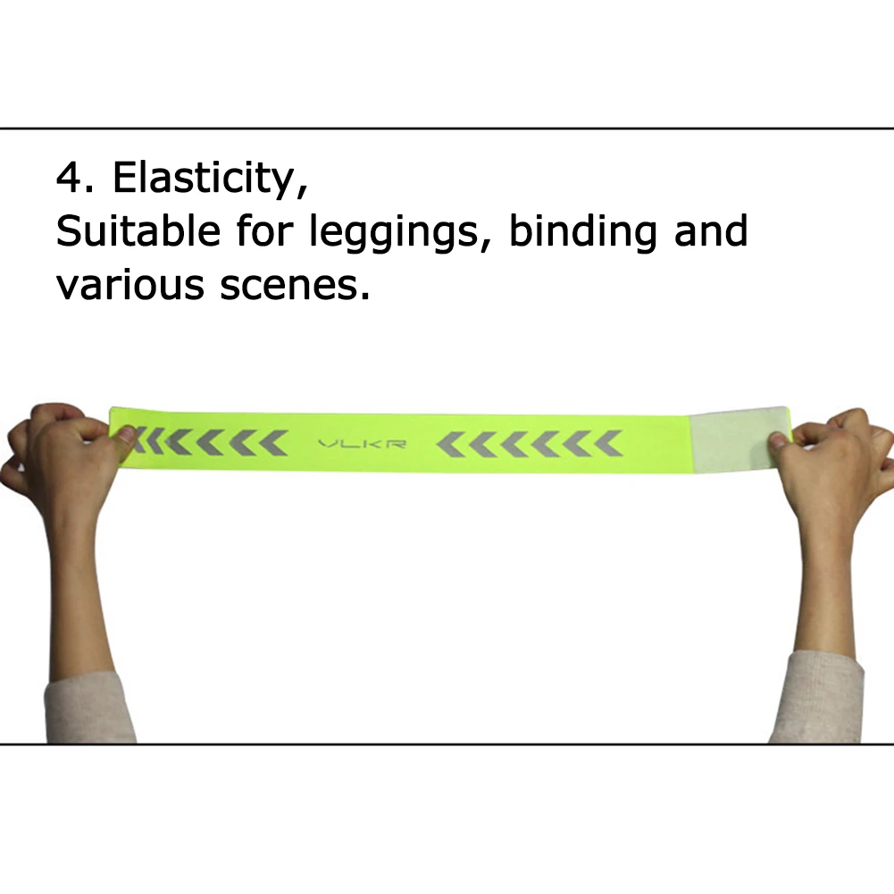 في الهواء الطلق الكاحل الساق الأشرطة متعددة الوظائف الذراع الكاحل الساق العصابات السلامة لركوب الدراجات وضوح عالية للركض السائقين مشوا #5