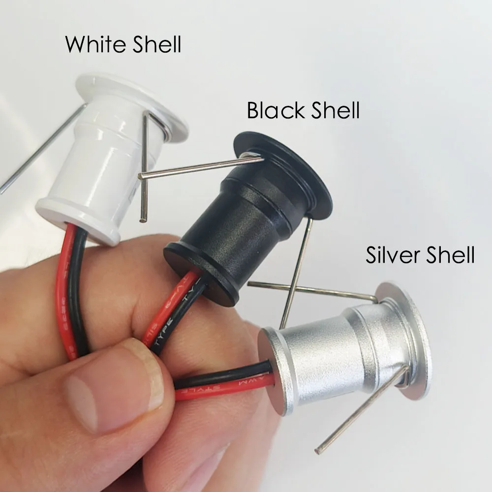 Mini LED Cabinet Lamp Dimmable Recessed Downlight Household Ceiling Indoor Showcase Display Spotlight 1W DC12V