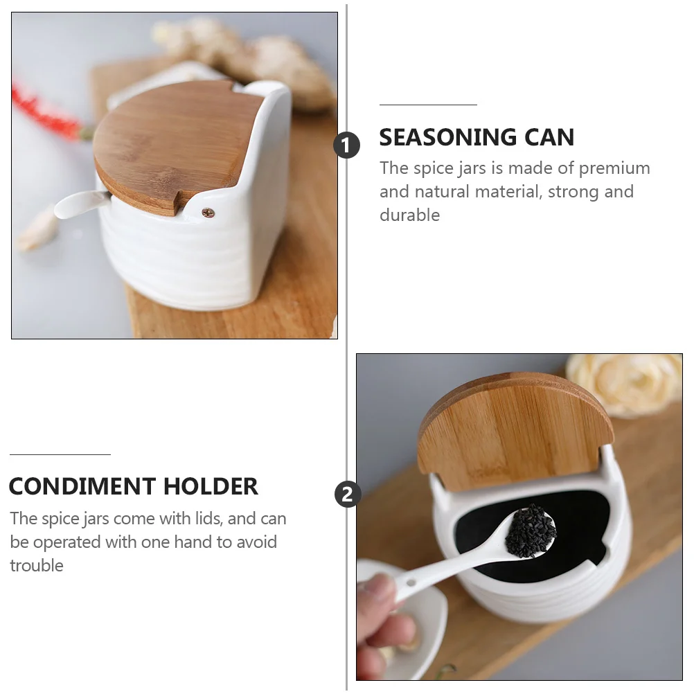 

Practical Spice Jars Seasoning Can Convenient Condiment Holding Pot Container Assorted Color
