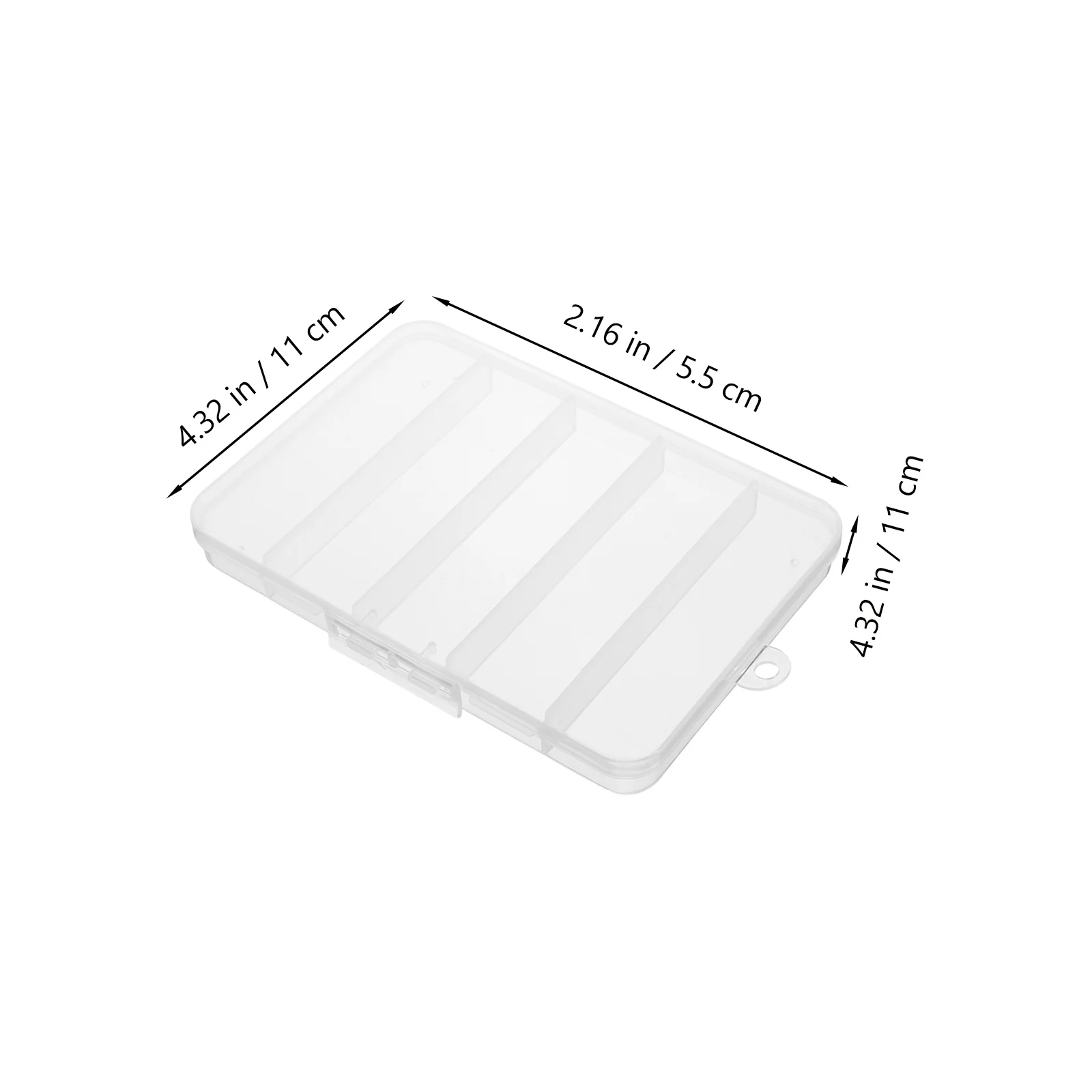 3 pezzi 5 griglie scatola organizer in plastica trasparente per strumenti piccole viti perline gioielli artigianato fai da te contenitore di stoccaggio attrezzatura da pesca