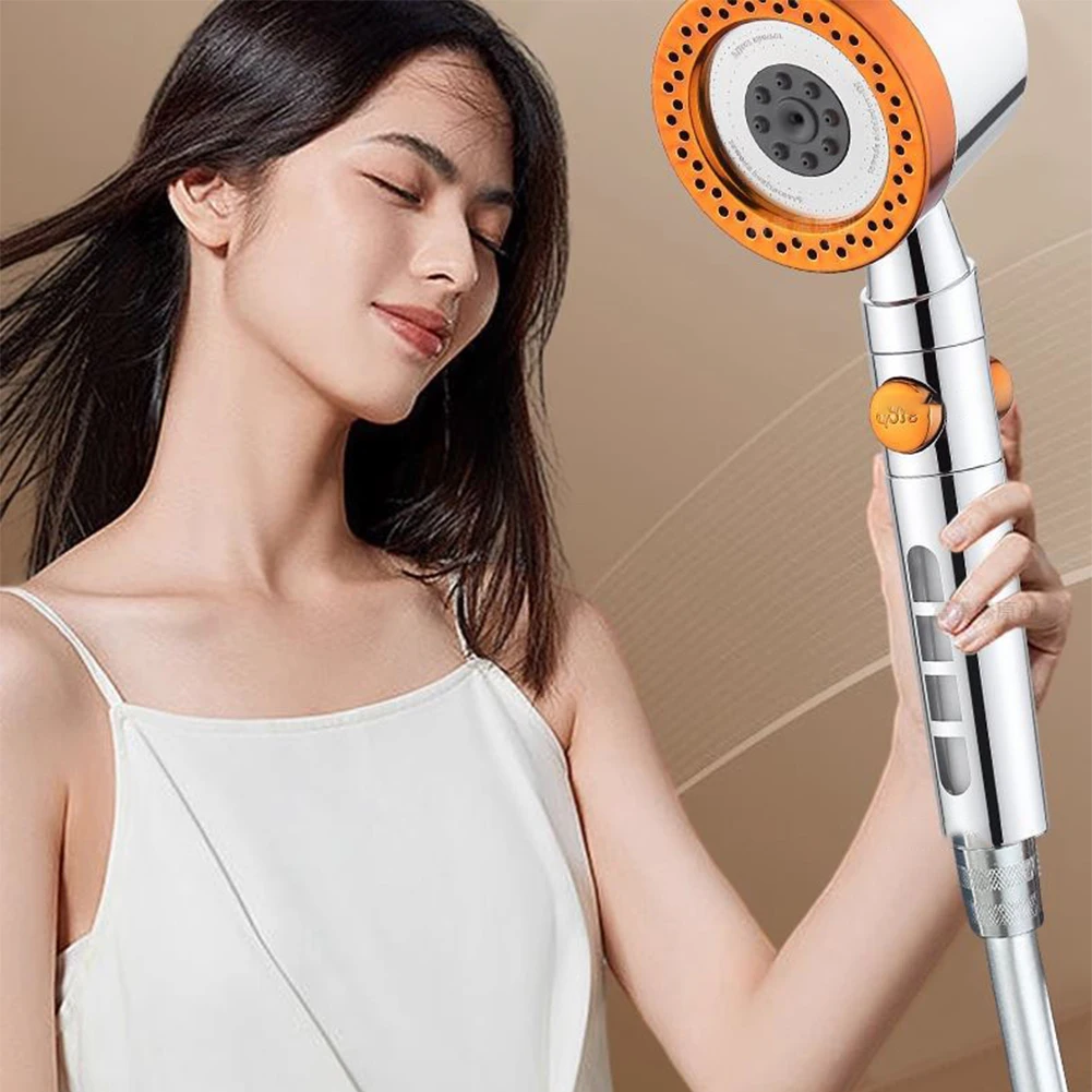 新しい 5 モードシャワーヘッドマッサージポータブルフィルター付き高圧節水シャワーヘッド蛇口浴室アクセサリーセット