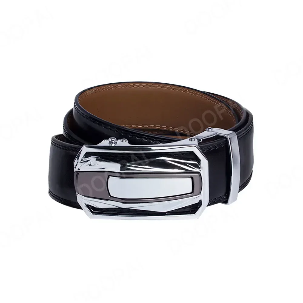 Männer Gürtel Aus Echtem Leder Kuh Strap Automatische Gürtel Sport Auto Marke Mode Automatische Schnalle Hüftgurt Schwarz Männlich Gürtel für Männer – Detail 16