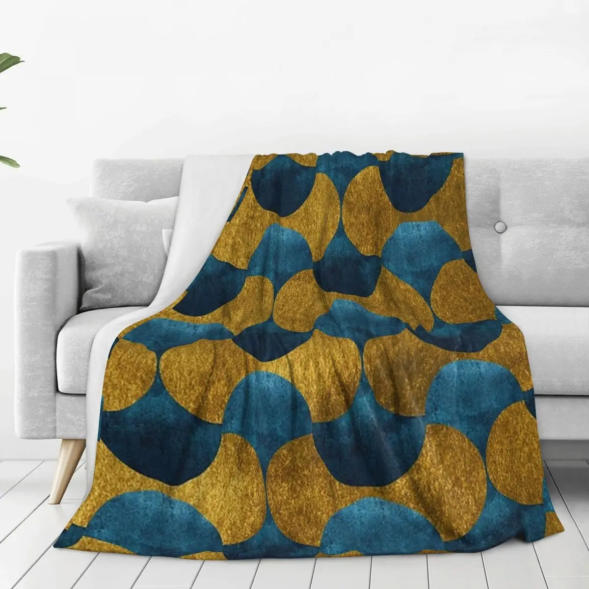 Dubai Nights Gold And Teal Blanket Fleece Lightweight Throw Blankets Throw Blanket For Home Bedroom Outdoor Throws Bedspread