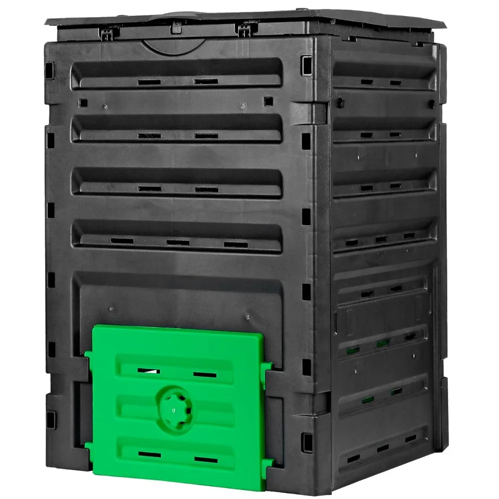 120 Gallon (450L) BPA Free Garden Compost Bin, Aerating Outdoor Compost Box for Fast Fertile Soil, Customized