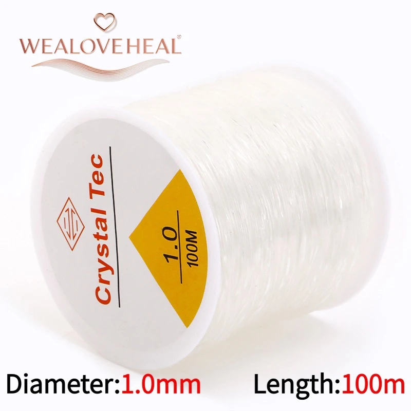 Starkes 0,4-1,0mm Elastisches Kordelband für Schmuckherstellung, Transparenter Dehnbarer Faden für DIY Armbänder Halsketten, Perlenschnur Zubehör – Detail 26