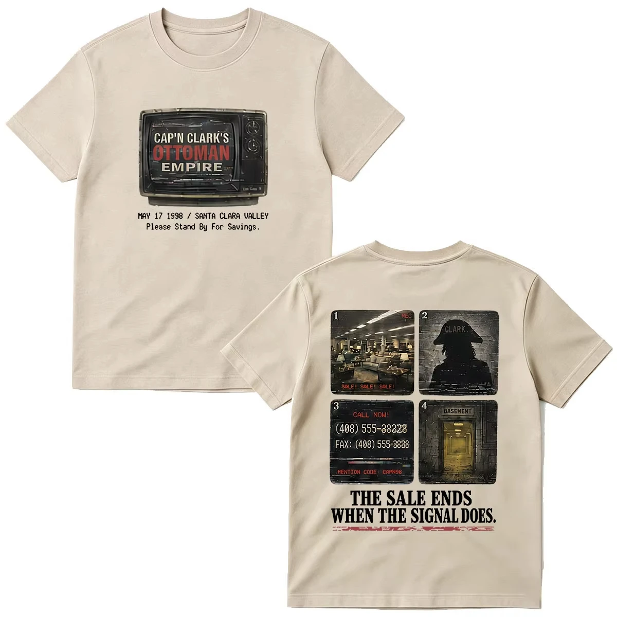 Backrooms Cap'n Clark's Ottoman Empire Pirate T Shirts Men's Women Clothing Casual 100% Cotton Oversized Short Sleeves T-shirts