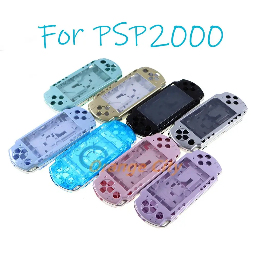 10Sets Colorful for PSP2000 PSP 2000 Game Console replacement full housing shell cover case with buttons kit