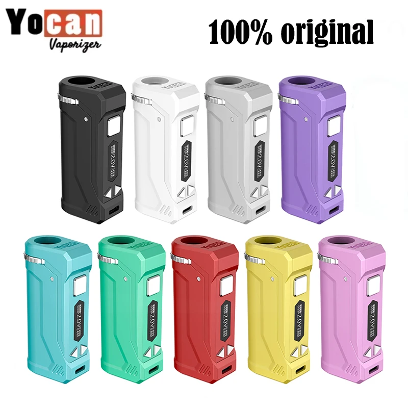 

Оригинальный бокс-мод Yocan UNI Pro, встроенный аккумулятор 650 мАч, OLED-дисплей, поток 510, 10 секунд предварительного нагрева, вейп, электронная сигарета