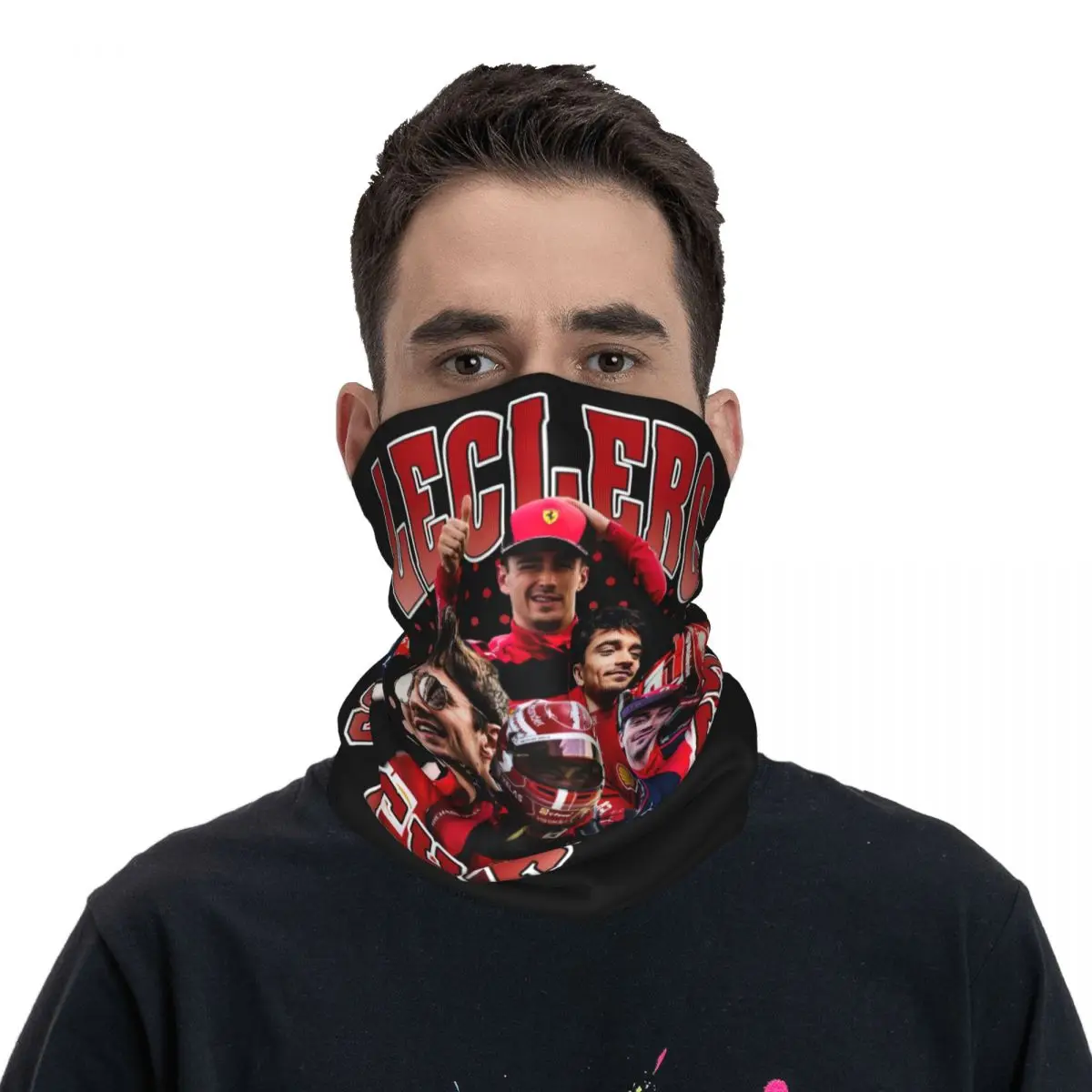 F1 Charles Leclerc Balaclavas Riding accessori per ciclismo Bandana Neck ghetta Racing Driver Wrap sciarpa Rider maschera per il viso traspirante