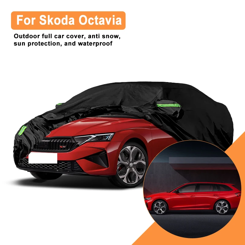 

Full Car Cover for Skoda Octavia Outdoor Use - Waterproof Snowproof Sunshade Winter & Summer Auto Protection Accessories