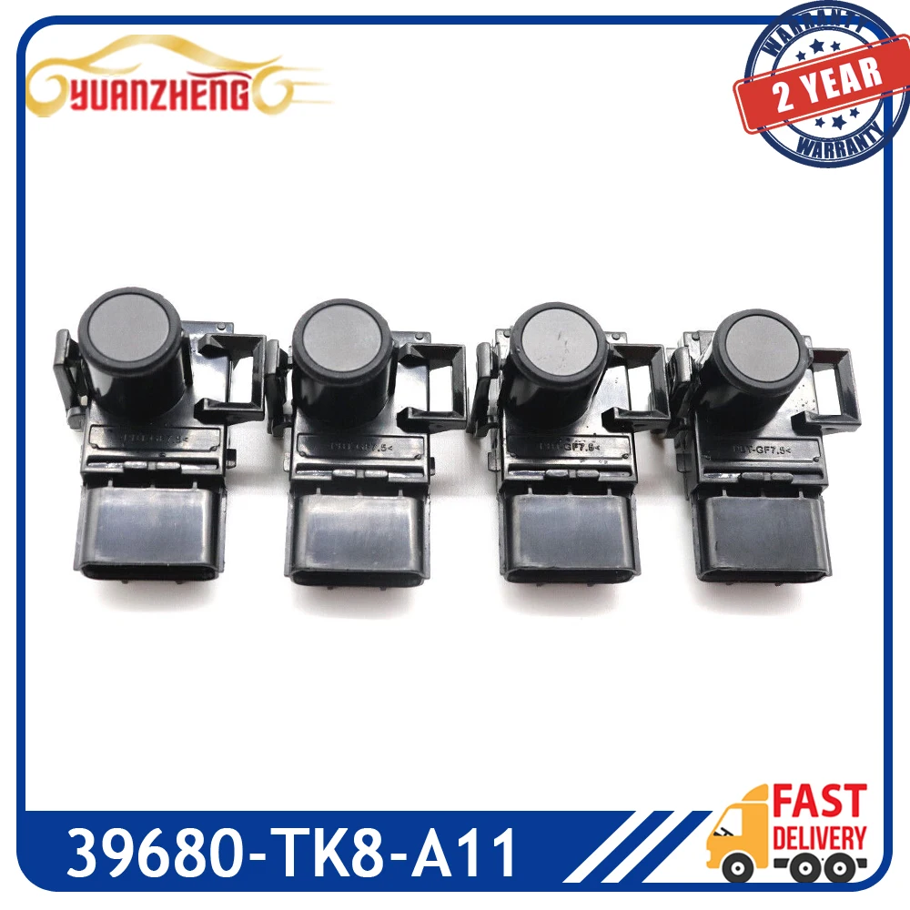 

4pcs New PDC Bumper Parking Sensor 39680-TK8-A11 For Honda Odyssey Pilot Black 39680TK8A11 39680TK8A11ZD 39680TK8A11ZA