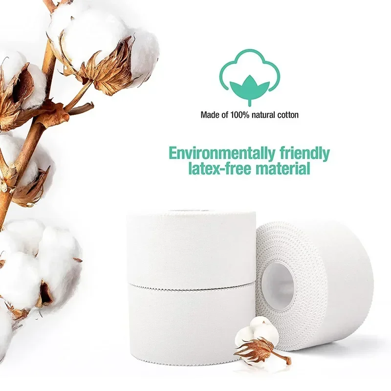 3.8cm*9.1m finger guard sports tape, white patch cloth, tooth edge cotton ankle protector fixing tape, multi-color wrist guard