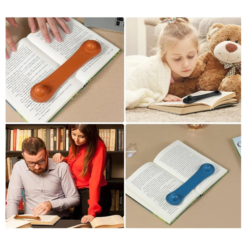 Weighted Bookmark Leather Page Weight Book Clip Holder Holder Fixed Reading Weight Pressure Bookmark