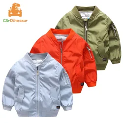 2026 Spring Casual 4-11 12Years Teenage Children Full Long Sleeve V-Neck Zipper Tops Outwear Coats Kids Baby Boy Jacket Autumn