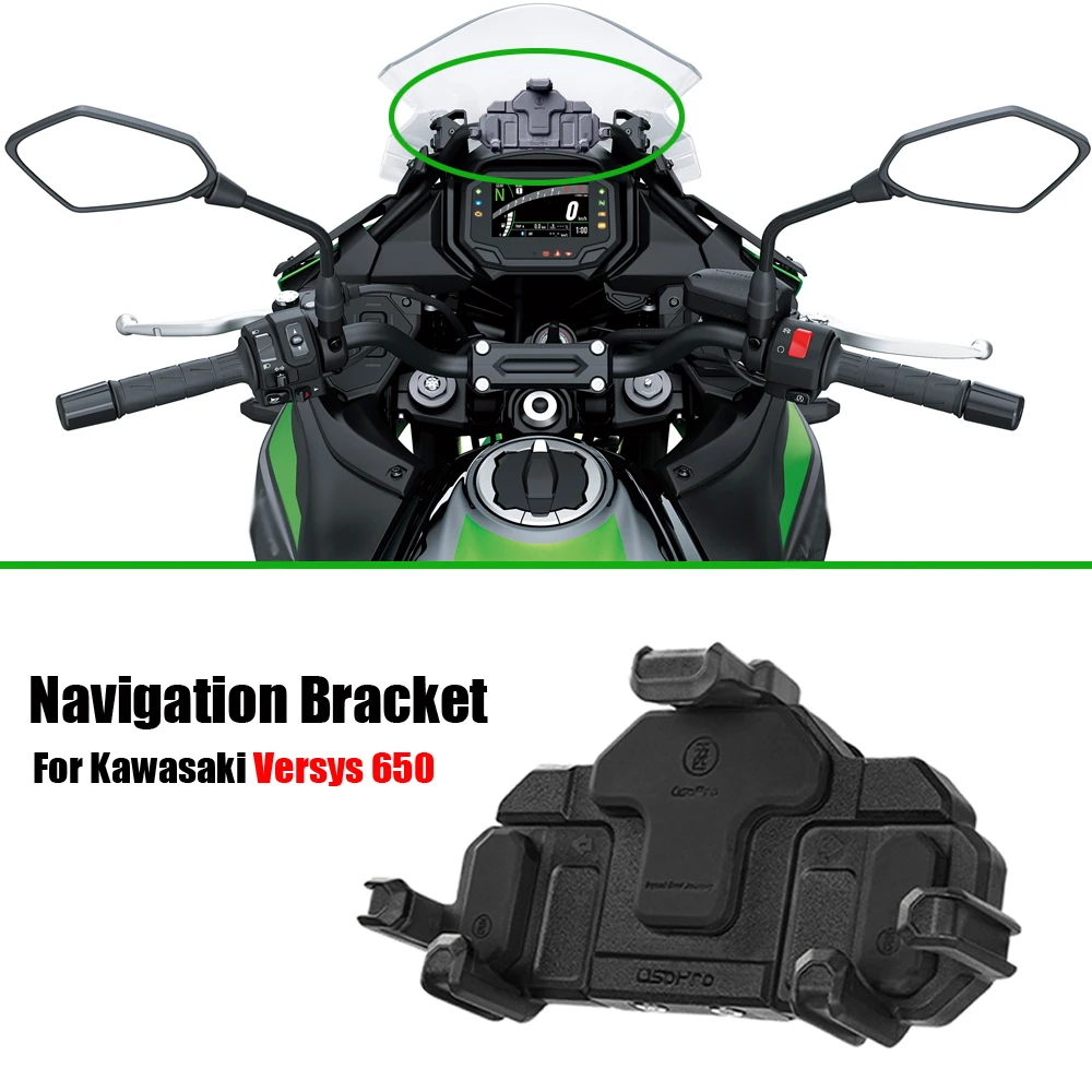 Neue Motorrad Für Kawasaki Versys 650 VERSYS 650 2022 2023 2024 Zubehör Telefon Halter Stehen GPS Navigation Platte Halterung