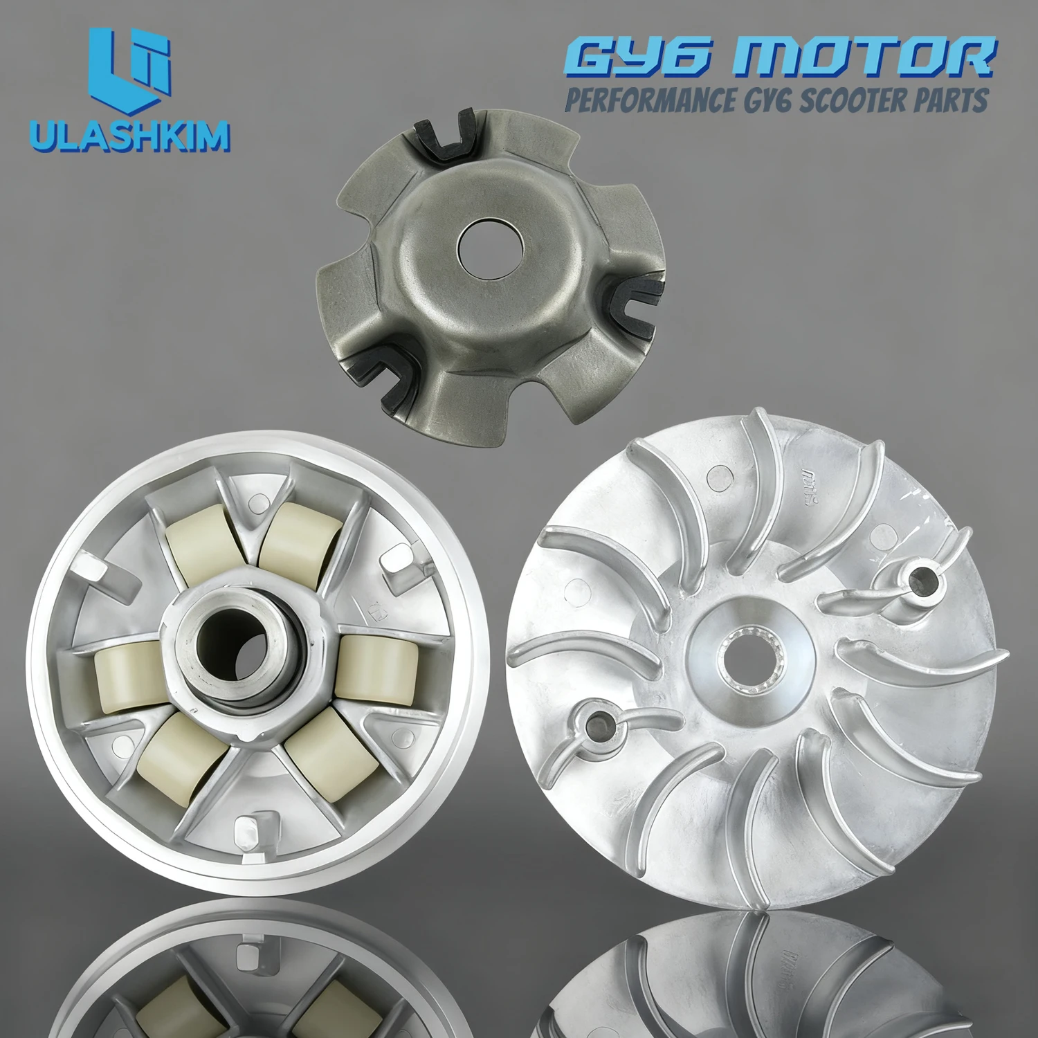 Kit Variador de Placa de Polea Delantera de Calidad Total para Motores de Scooter GY6 125/150 - Accesorios para Motocicletas