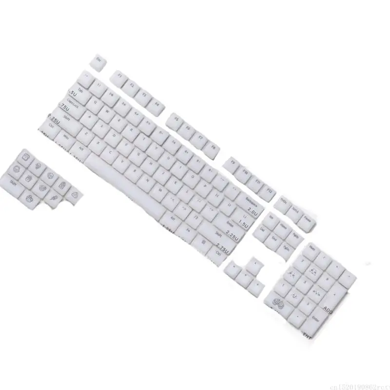 D5BB Mechanical Keyboards KeyCaps 115Key ABS Silicone Backlits Keycaps Original Profile