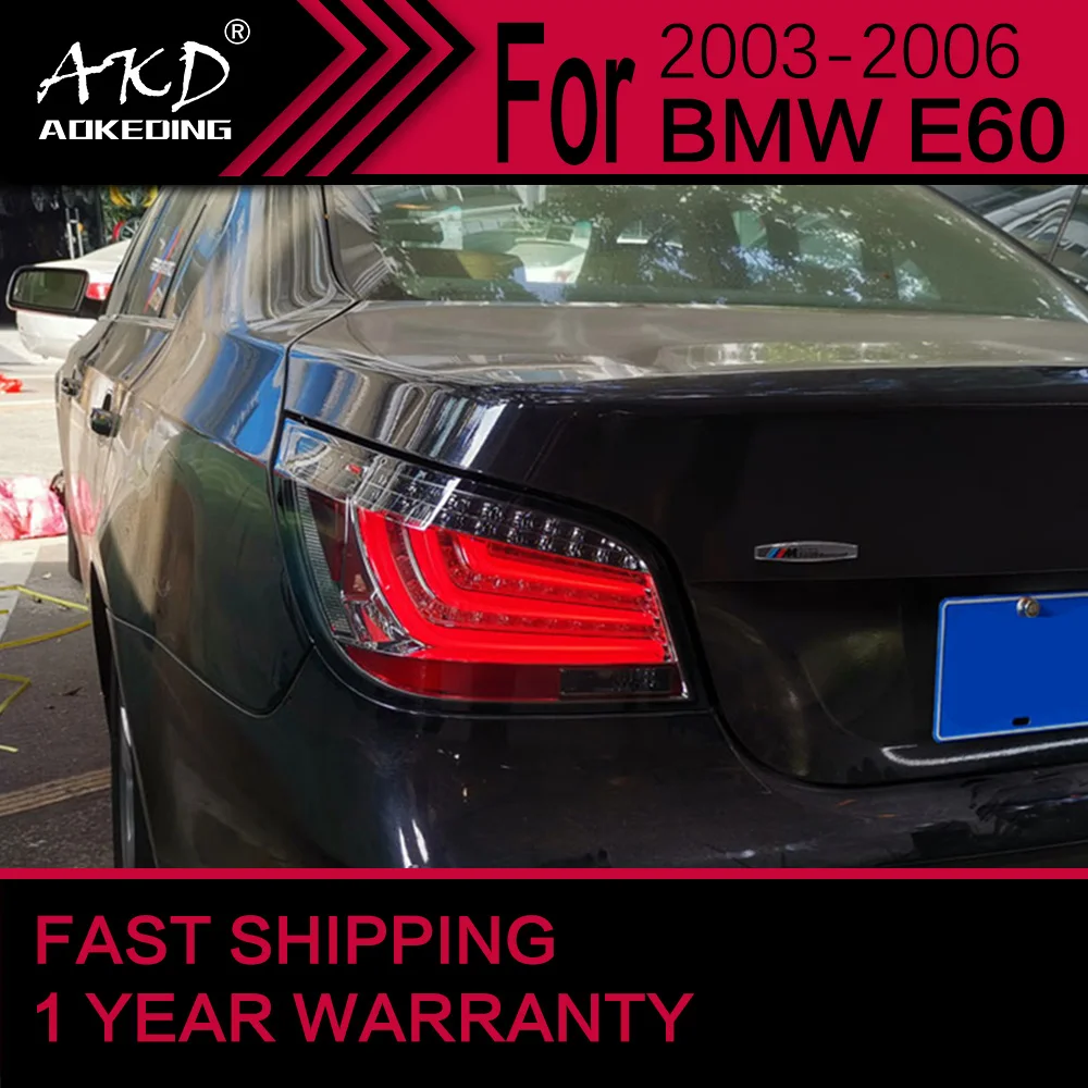 

2 PCS Car Lights for BMW E60 523I 530I LED Tail Light 2003-2006 Rear Stop Lamp Brake Signal DRL Reverse Automotive Accessories