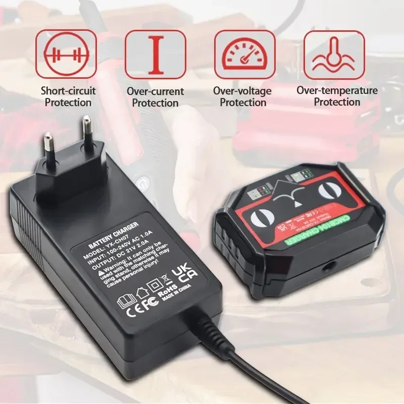 Lithium Ion Battery Charger CMCB102 For Craftsman 20V Li-Ion Battery CMCB202 CMCB204 205 EU US UK AU Plug Electric Power Tool