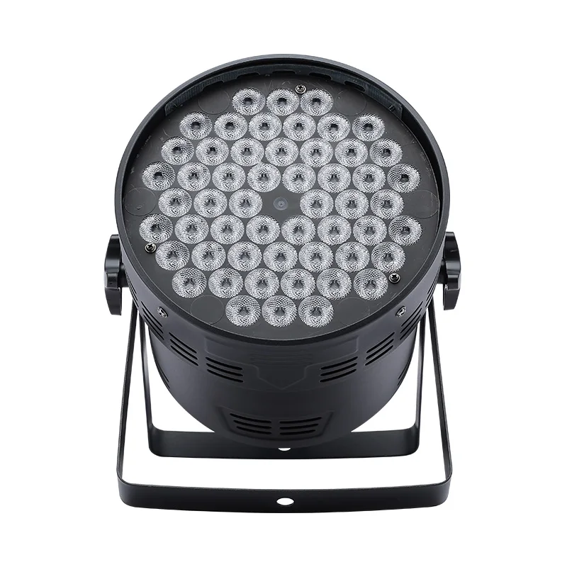 54x3W LED 3 in 1 Full Color LED Par Light RGB Club DJ Disco Show Lighting DMX512 Control Stage Flat Party Lights