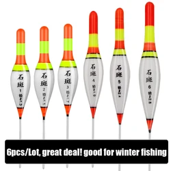 WLPFISHING 6 stks/partij Visdobbers Winter Zoetwater Grouper Vis Garnalen Ijs Goederen Voor Vissen Accessoires Gereedschap Tackles