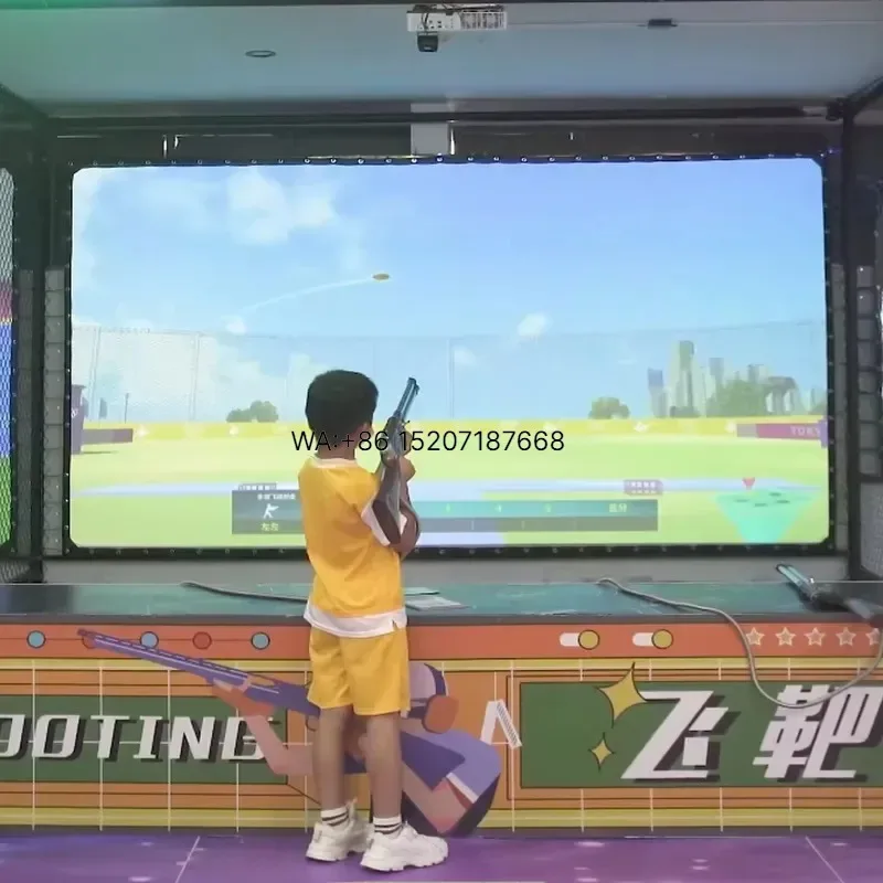 Wmwmnu Interactive Projection Shooting Game for Indoor Sports Training Amusement Parks and Family Entertainment Venues - view 3