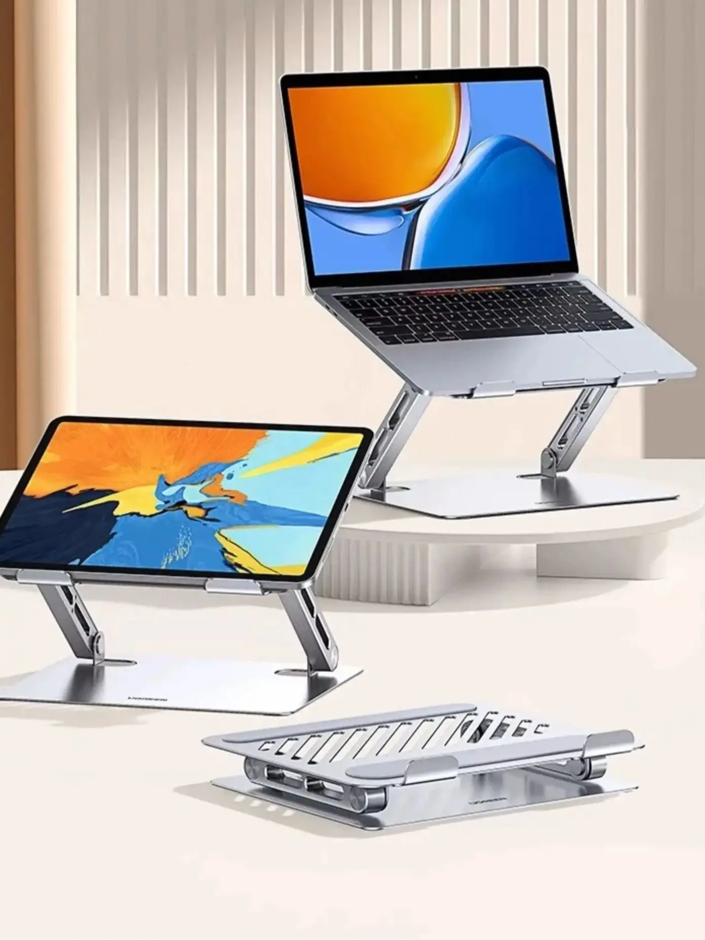 UGREEN Laptop Stand Height Adapter Tablet Support Stand with Heat Dissipation Adjustable Height Vertical Rotatable Stand