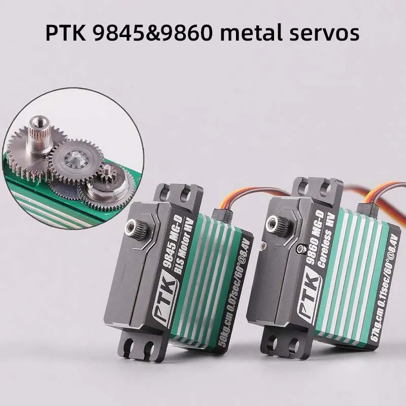 ptk-9845-9860-mg-d-metal-digital-servo-robot-mechanical-arm-throttle-servo-turbojet-aircraft