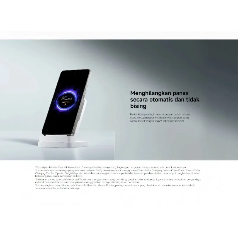 for Xiaomi 50W Wireless Charging Stand Pro ABS Electric Wireless Charger Functions OVP OCP Protections 20W 2A Phone - Image 5