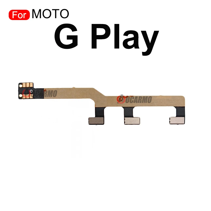 Aocarmo For Motorola Moto G Play 2021 Power On/Off Volume Up/Down Buttons Flex Cable Repair Parts